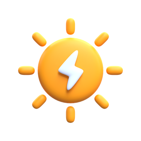 Solar Energy  3D Icon