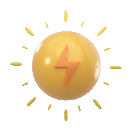 Solar Energy  3D Icon