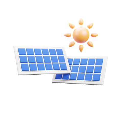 Solar Energy  3D Icon