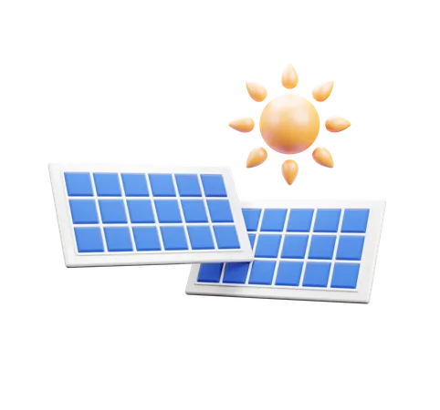 Solar Energy  3D Icon