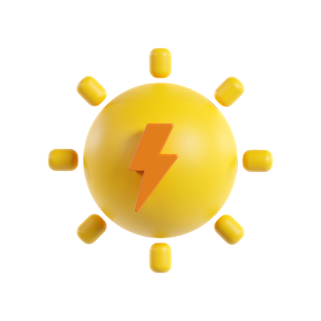 Solar Energy  3D Icon