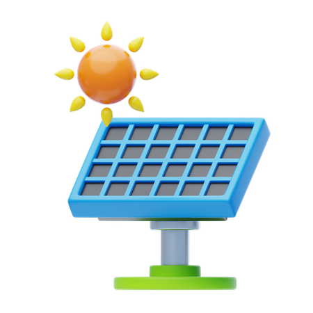 Solar Energy  3D Icon