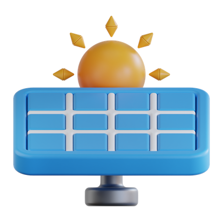 Solar Energy  3D Icon