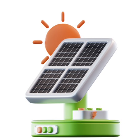 Solar Energy  3D Icon