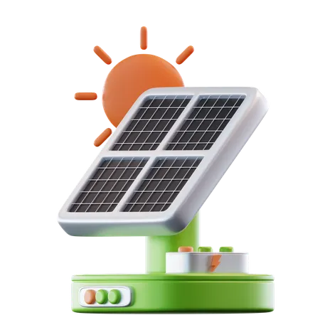 Solar Energy  3D Icon