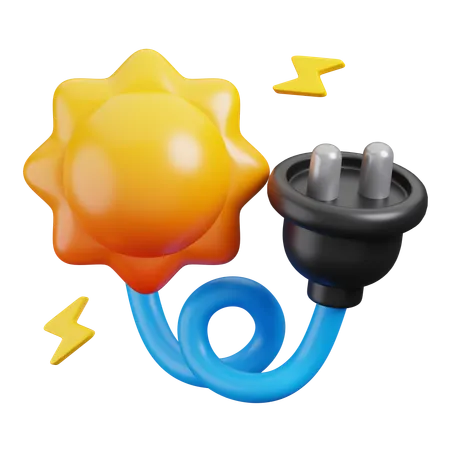 Solar Energy  3D Icon