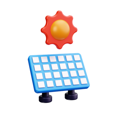 Solar Energy  3D Icon