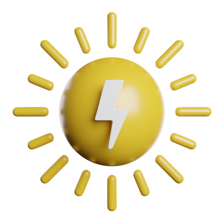 Solar Energy  3D Icon