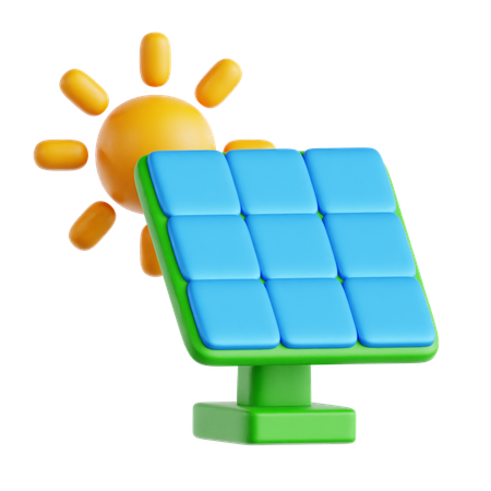 Solar Energy  3D Icon