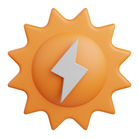 Solar Energy  3D Icon