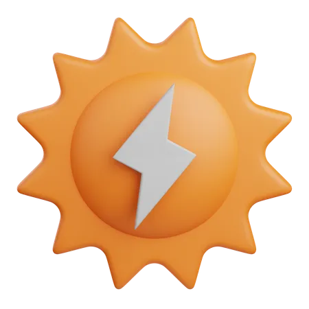 Solar Energy  3D Icon