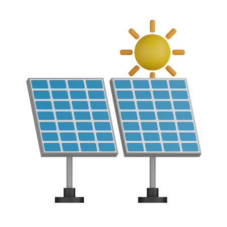 Solar Energy 3D Icon
