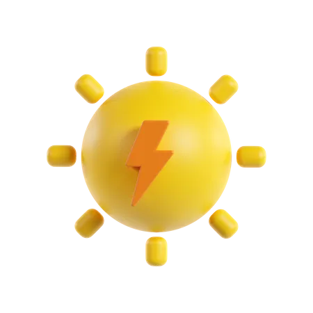 Solar Energy  3D Icon