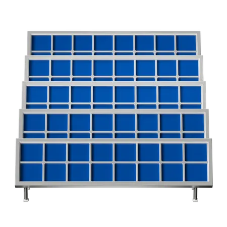 Solar Farm  3D Icon