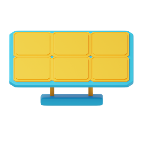 Solar Farm  3D Icon