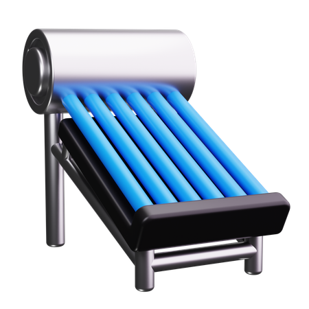 Solar Heater  3D Icon