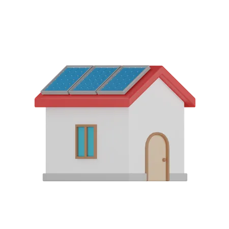 Solar House  3D Icon