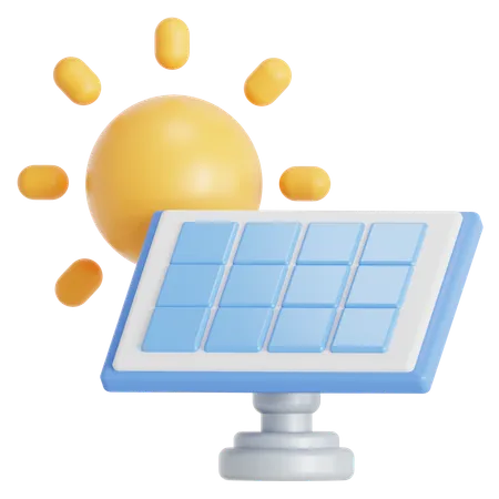 Solar Panel For Energy 3D Icon