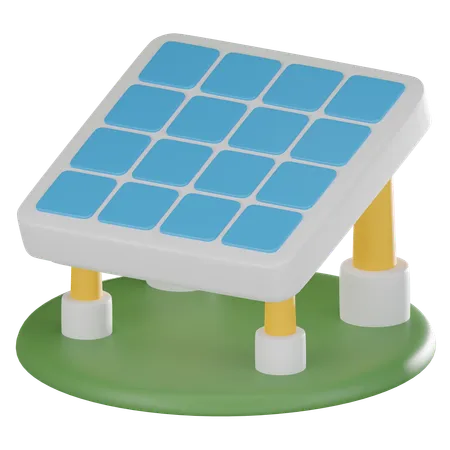 Solar Panel Symbolizing Renewable Energy And Innovation Perfect For Eco Conscious Designs And Sustainable Technology Visuals 3 D Render Illustration 3D Icon