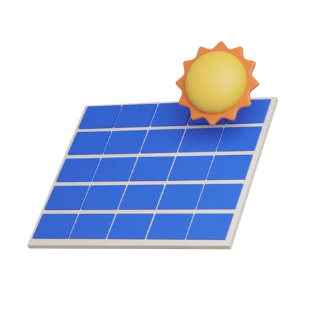 Solar Panels And Sun Eco Global Warming Icons 3 D Illustration 3D Icon