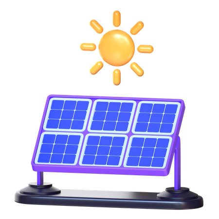 Solar Panel  3D Icon