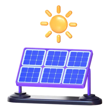 Solar Panel  3D Icon