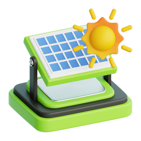 Solar Panel  3D Icon