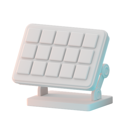 태양 전지 패널  3D Icon