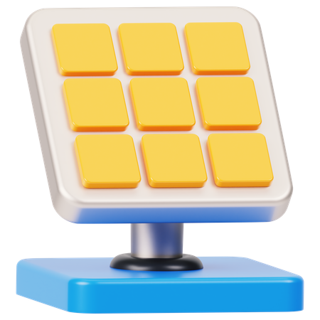 Solar Panel  3D Icon