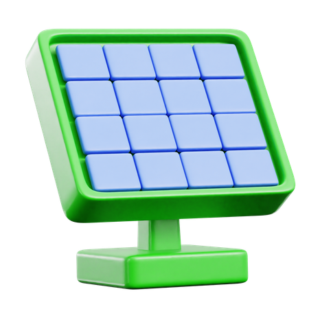 Solar Panel  3D Icon