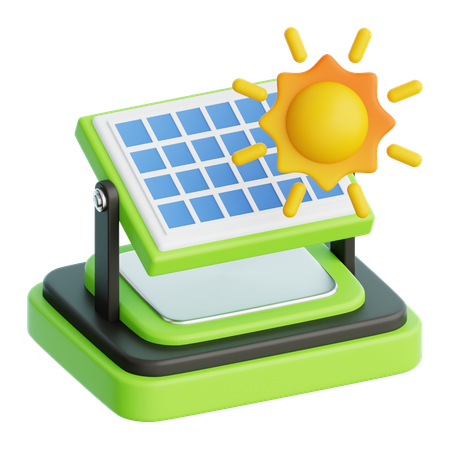 Solar Panel  3D Icon