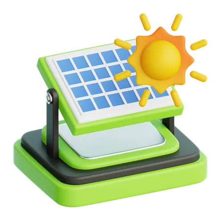 Solar Panel  3D Icon