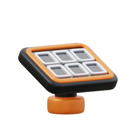 Solar Panel  3D Icon