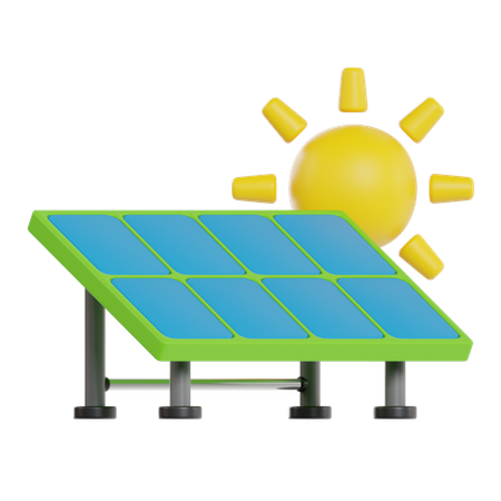 Solar Panel  3D Icon