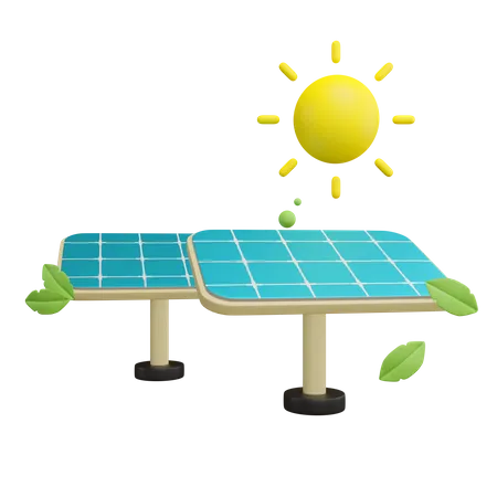 Solar Panel  3D Icon