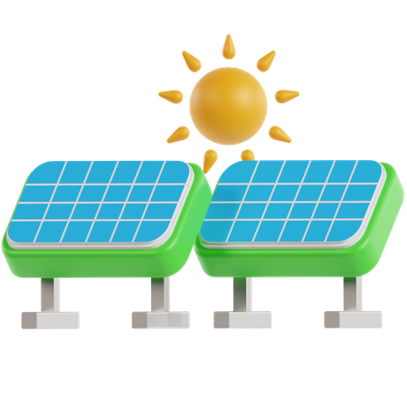 Solar Panel  3D Icon