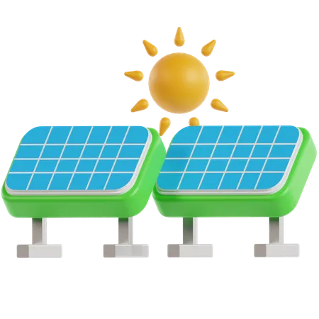 Solar Panel  3D Icon