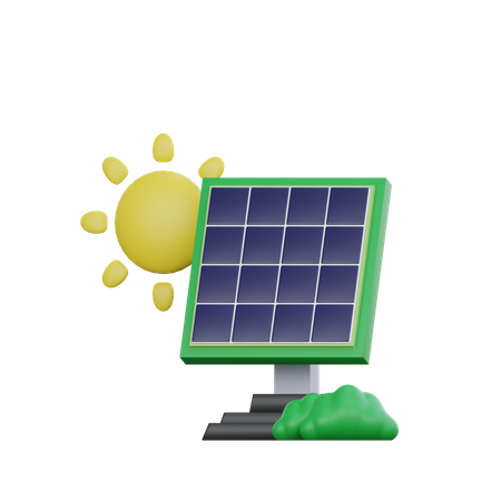 Solar Panel  3D Icon