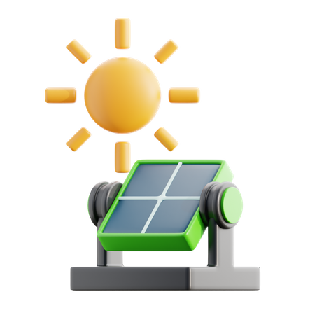 Solar Panel  3D Icon