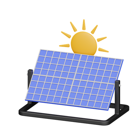 Solar Panel  3D Icon