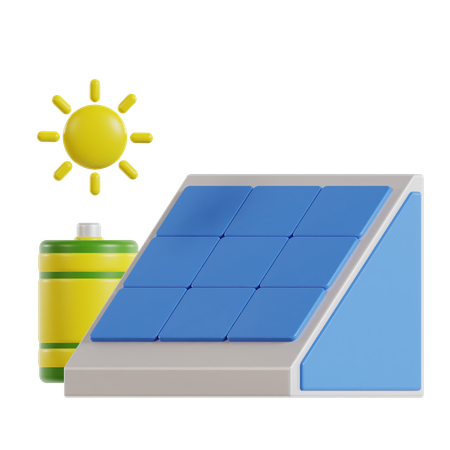 Solar Panel  3D Icon