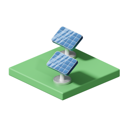 Solar Panel  3D Icon