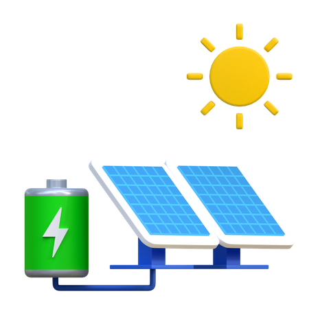 Solar Panel  3D Icon