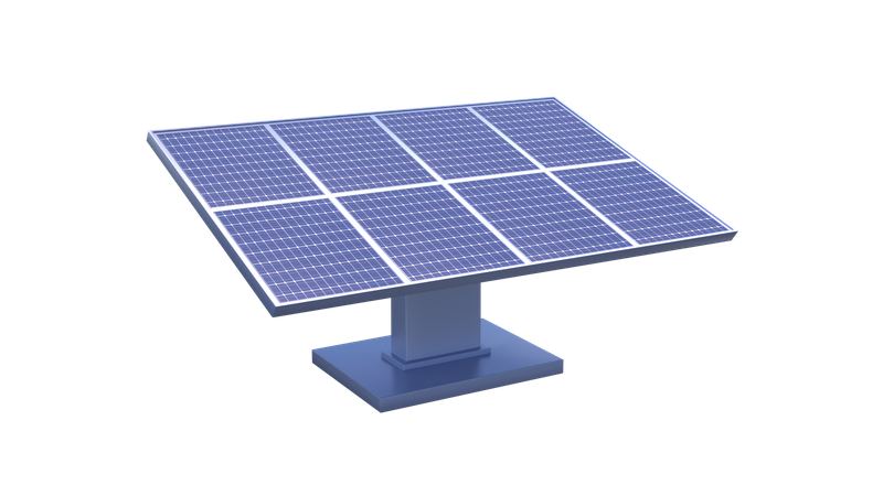 Solar Panel  3D Icon