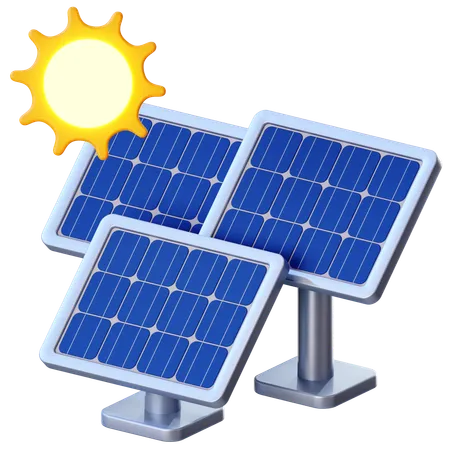 Solar Panel  3D Icon