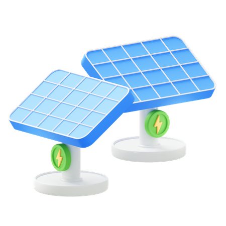 Solar Panel  3D Icon