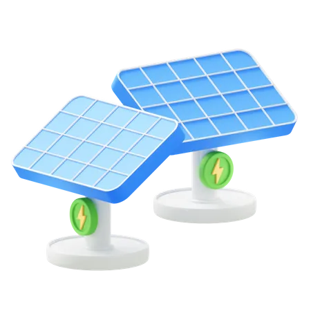 Solar Panel  3D Icon