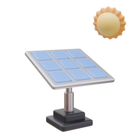 Solar Panel  3D Icon