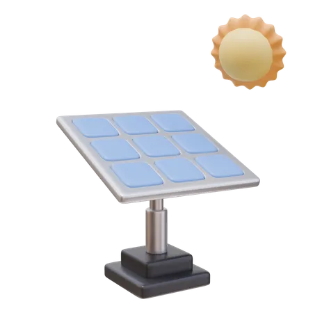 Solar Panel  3D Icon