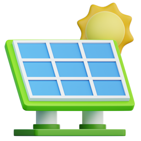 Solar Panel  3D Icon